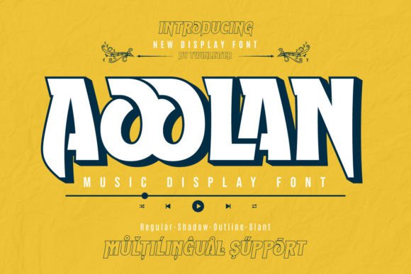 Aoolan: The Display Font with a Music Designer's Soul