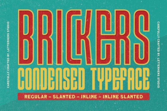 Brickers: A Condensed Display Font for Modern Design