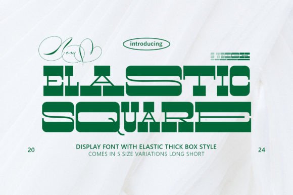 Elastic Square: A Font That Balances Geometry with Personality