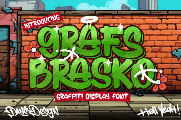 Grafs Brasco: The Quirky Display Font with Street-Smart Style