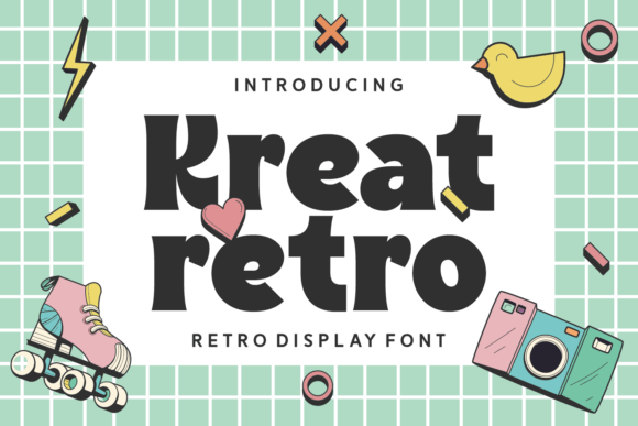 Kreat Retro: A Bold Typeface for Vintage-Modern Designs