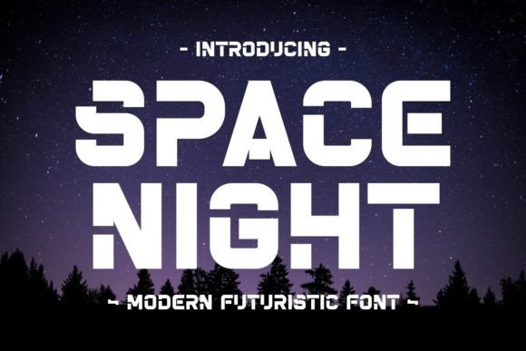 Space Night Font: A Cosmic Touch for Modern Design