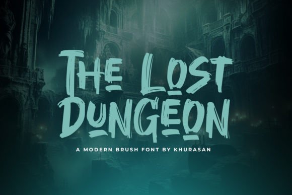 The Lost Dungeon: A Modern Brush Font with Vintage Soul