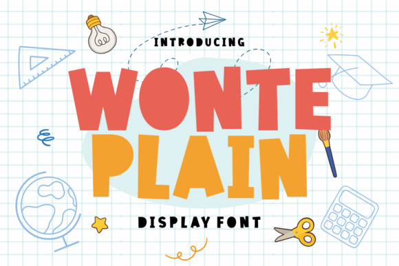 Wonte Plain: A Quirky Display Font for Modern Brands